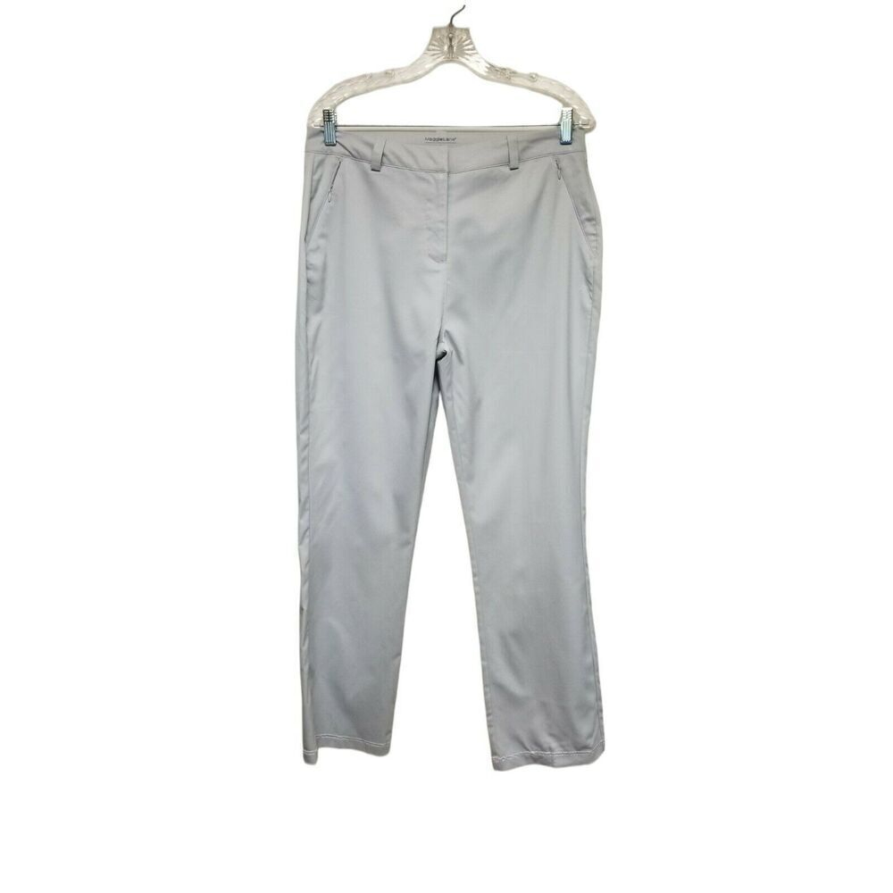 Maggie Lane Women's Flat Front Tech Golf Pants Active Athletic Gray Size 8